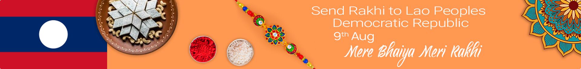 Send Rakhi to Lao Peoples Democratic Republic