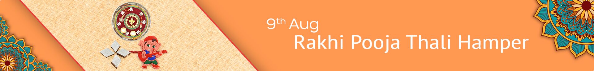 Order to Send Rakhi Pooja Thali Hamper Online