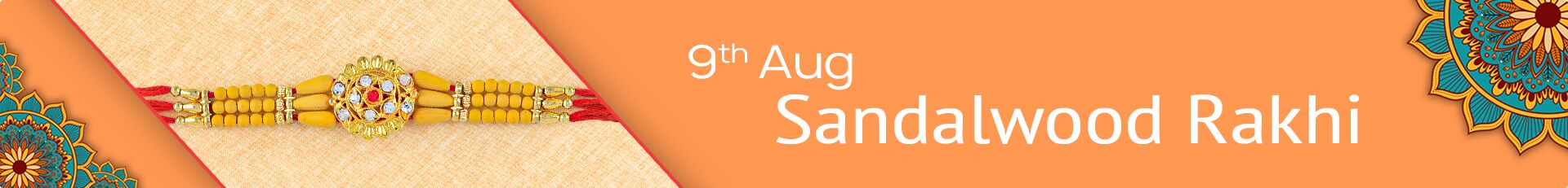 Order to Send Sandalwood Rakhi Online