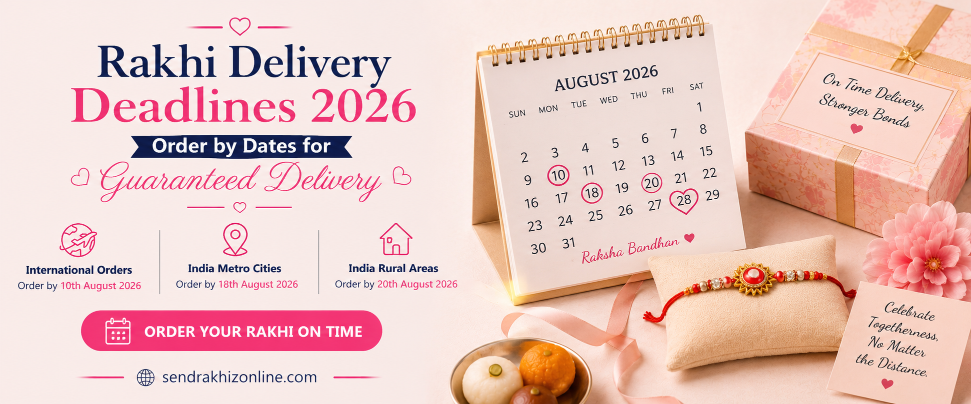 Rakhi Delivery Deadlines 2026 — Order by Dates for Guaranteed Delivery