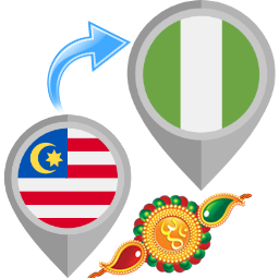 Rakhi to Nigeria from Malaysia Rakhi to Nigeria from Malaysia